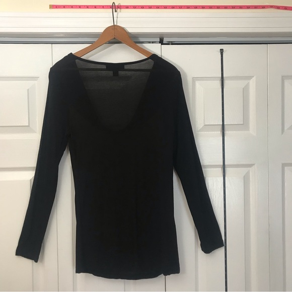 EUC INC International Concepts Swoop Neck Top/ Large/ Black/ 100% Modal Rayon - Picture 7 of 9